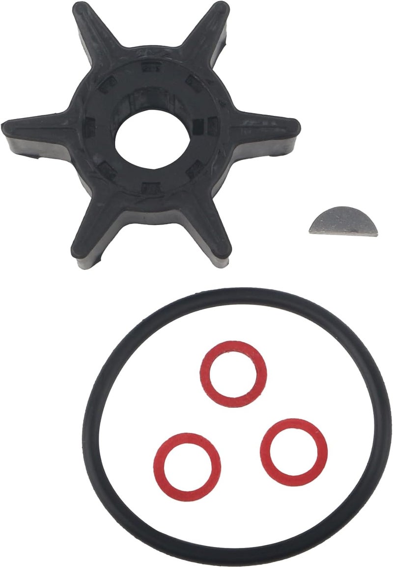 QUICKMARINE 6L2-44352 Marine Water Pump Impeller Service Kit fits Yamaha 2 Stroke 20 25 HP Boat Outboard Motor Replacement 6L2-44352-00 Sierra 18-3065 - Image 5